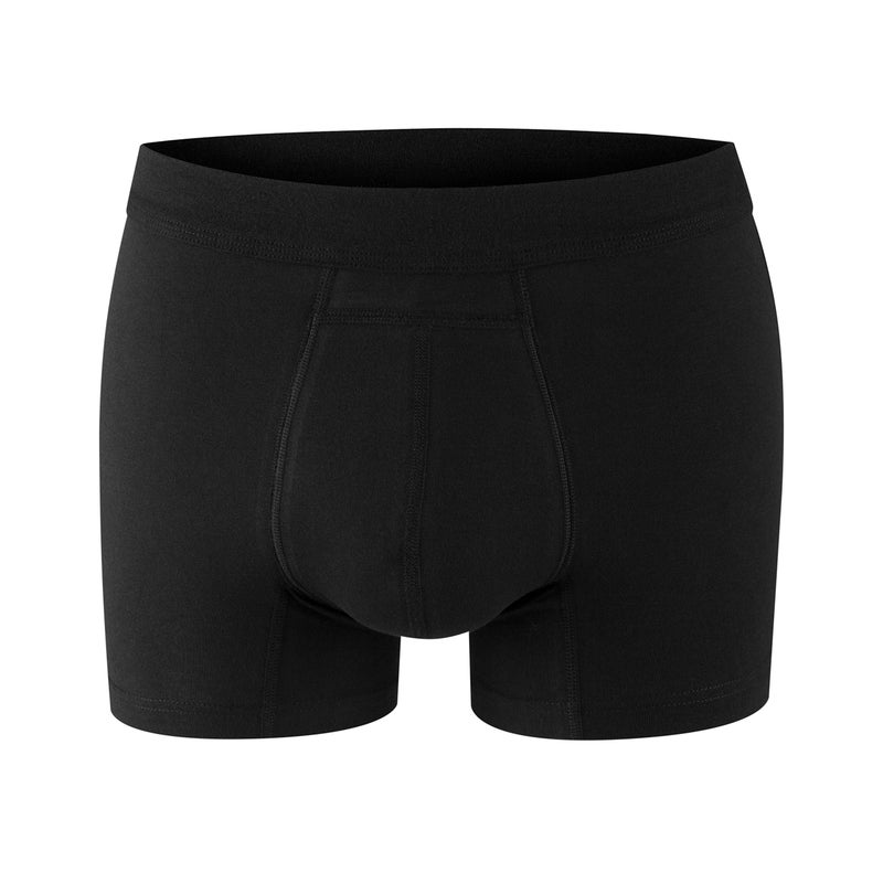 PROTECHDRY - Washable & Reusable Urinary Incontinence Cotton Boxer Brief Underwear for Men (Black, XX-Large) - Image 2